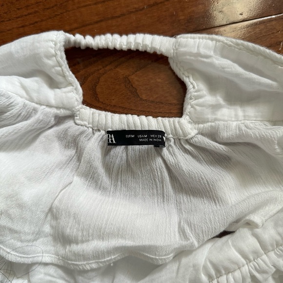 ZARA Woven Tank Top size M colour WHITE - Picture 4 of 5